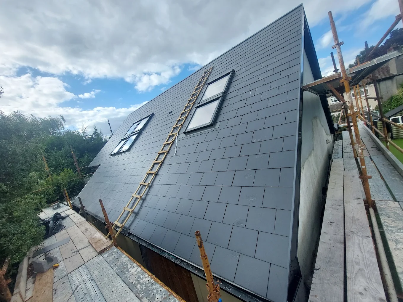 Roof repair and installation work